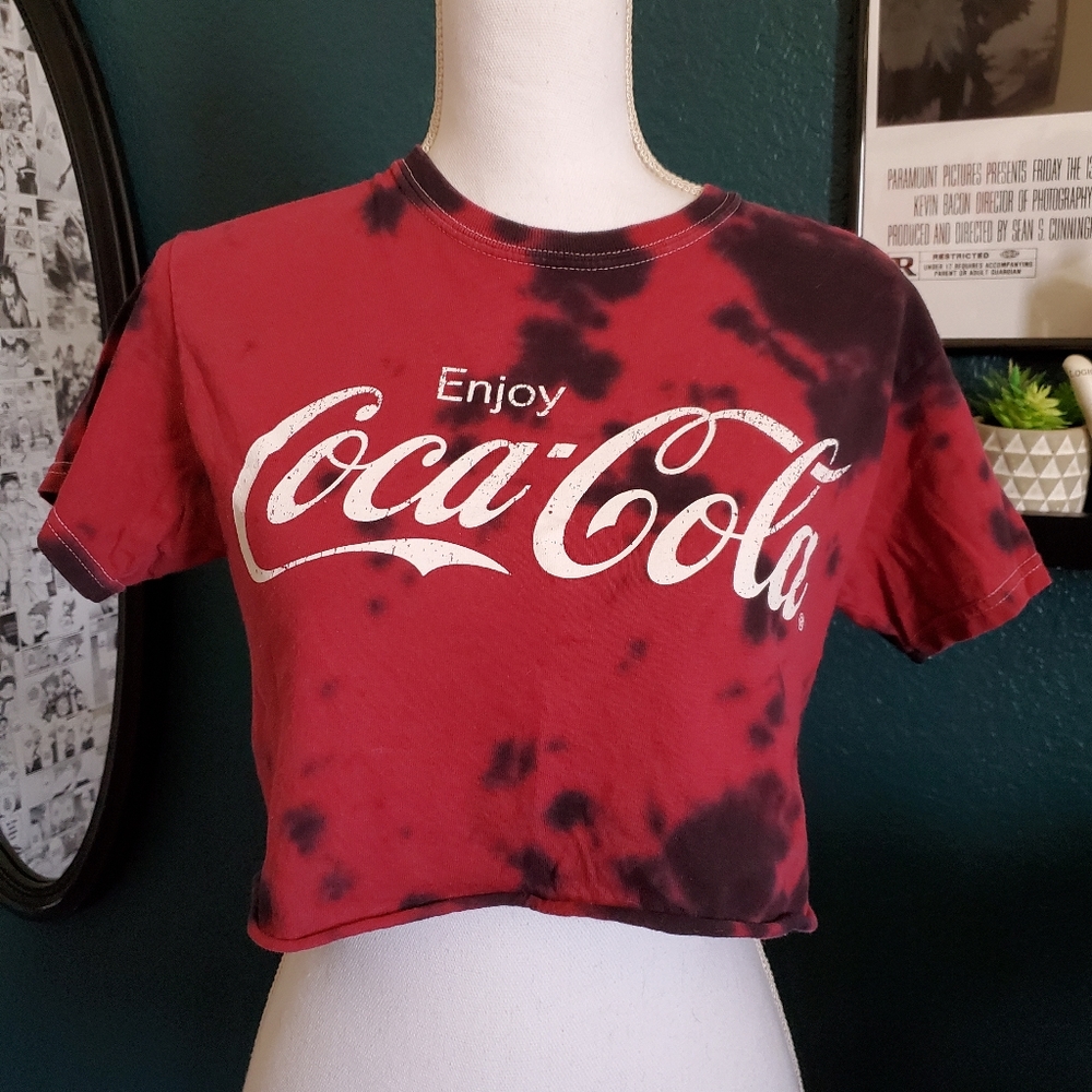 Enjoy Coca-Cola Forever 21 Tie-Dye Crop Tee